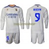 Original Trikotsatz Real Madrid Benzema 9 Heimtrikot 2021-22 Langarm Für Kinder